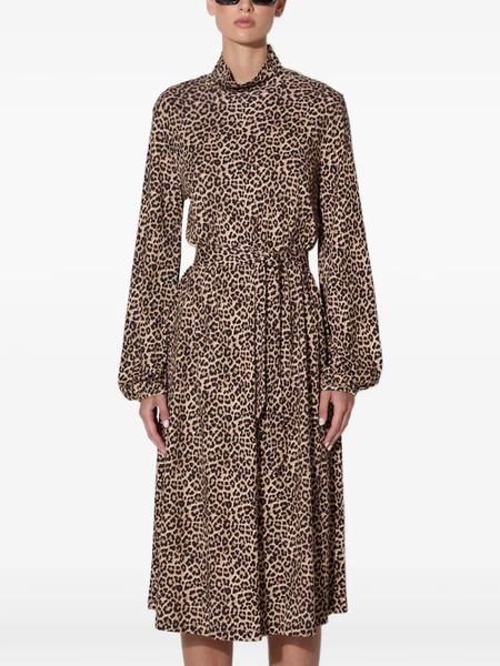  A.p.c. Animal-print Midi Dress - Neutrals 