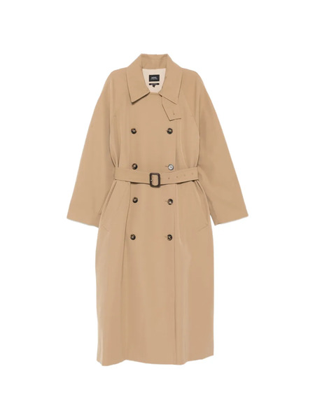  A.p.c. Belted Double-breasted Trench Coat - Neutrals 