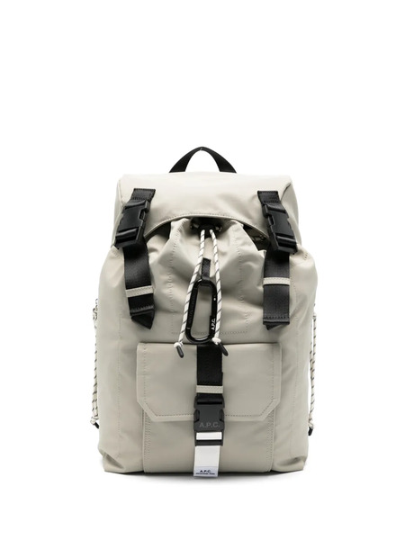  A.p.c. Buckled Backpack - Neutrals 