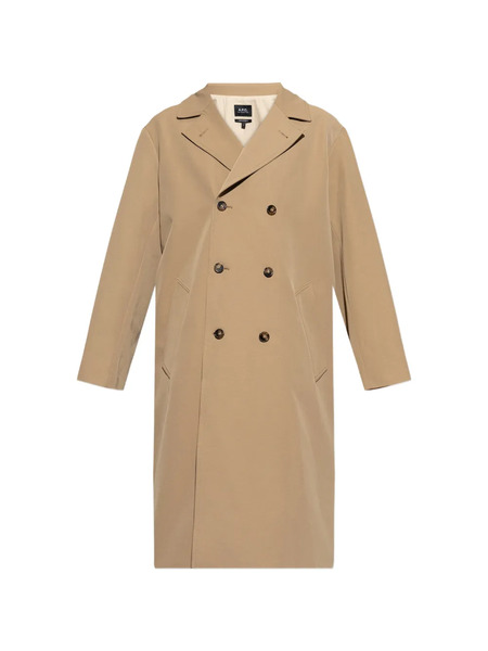  A.p.c. Buttoned Double-breasted Coat - Neutrals 