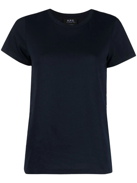  A.p.c. Crew-neck Fitted T-shirt - Blue 