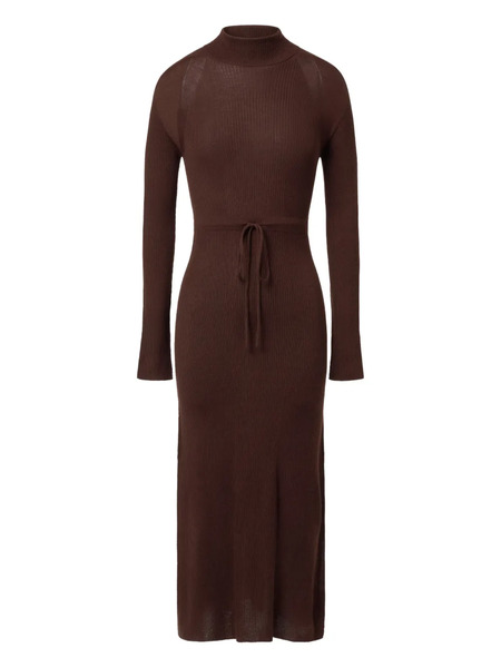  A.p.c. Crew-neck Maxi Dress - Brown 