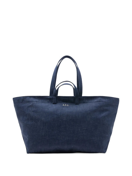  A.p.c. Drummer Tote Bag - Blue 
