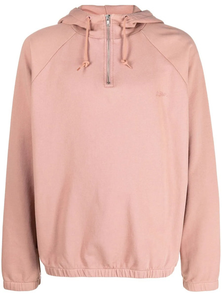  A.p.c. Ethan Half-zip Hoodie - Pink 