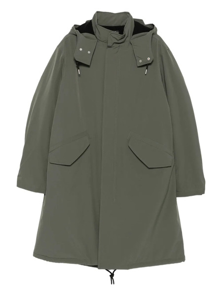  A.p.c. Flap-pocket Hooded Coat - Green 
