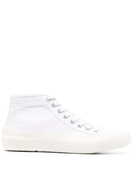  A.p.c. Iggy Canvas High-top Sneakers - White 