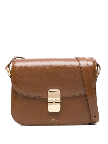  A.p.c. Leather Crossbody Bag - Brown 