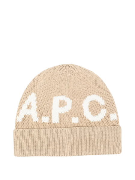  A.p.c. Logo-embellishment Beanie - Neutrals 