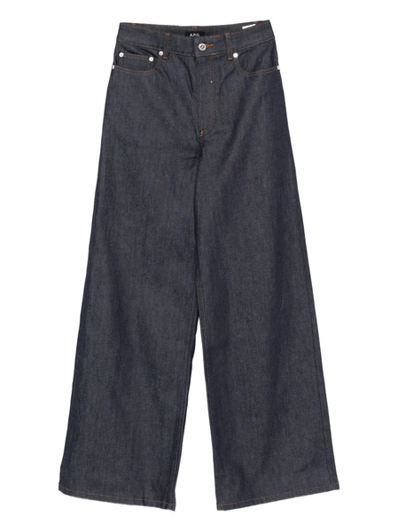  A.p.c. Logo-embroidered Jeans - Blue 