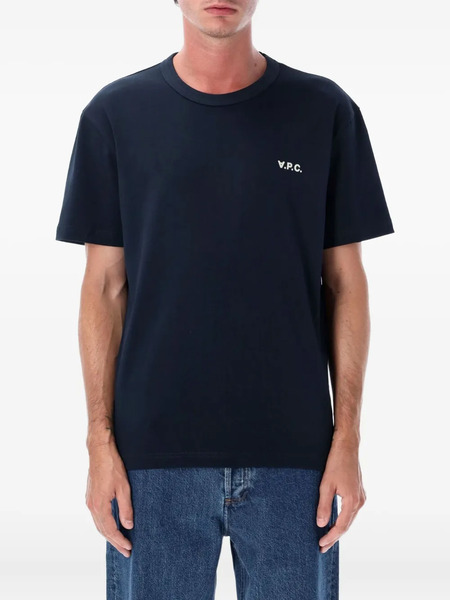  A.p.c. Logo-print T-shirt - Blue 