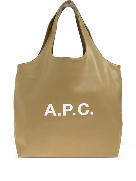  A.p.c. Logo-print Tote Bag - Neutrals 