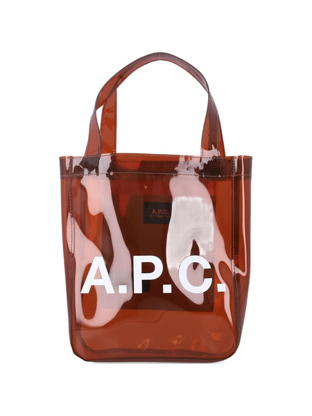  A.p.c. Lou Logo Tote Bag - Brown 