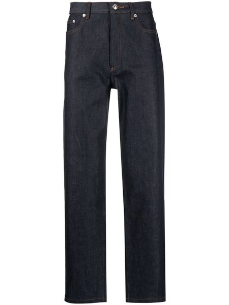  A.p.c. Martin Mid-rise Straight-leg Jeans - Blue 