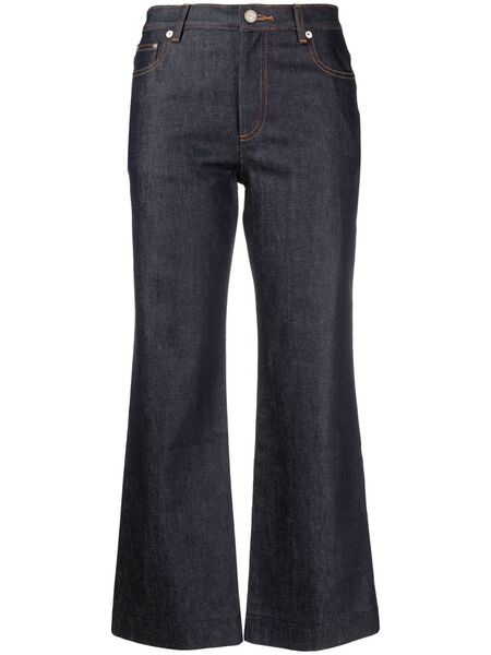  A.p.c. Mid-rise Cropped Jeans - Blue 