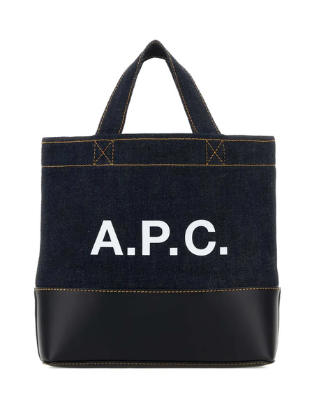  A.p.c. Mini Axel Denim Tote Bag - Blue 