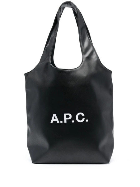  A.p.c. Ninon Logo-print Tote Bag - Black 