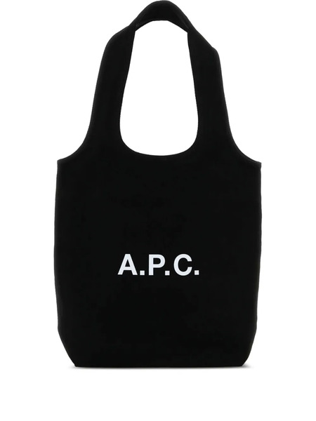  A.p.c. Ninon Logo-print Tote Bag - Black 