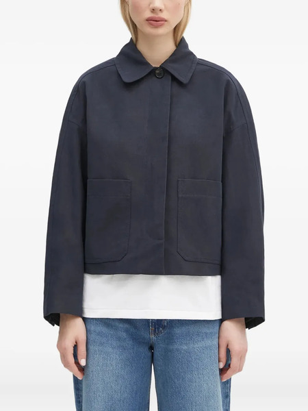  A.p.c. Patch-pocket Cropped Jacket - Blue 