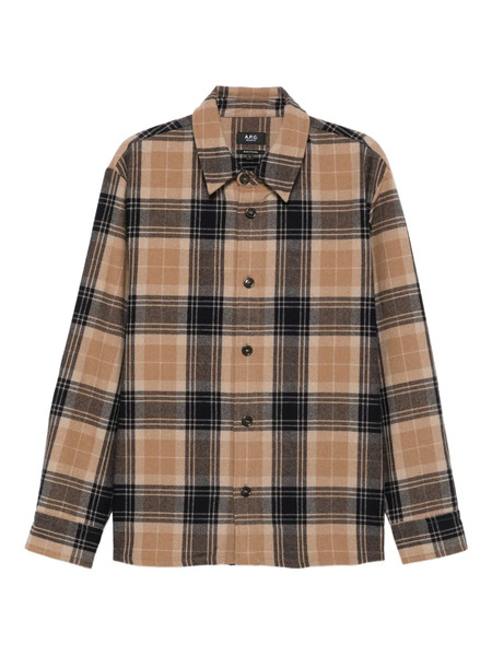  A.p.c. Plaid Check-pattern Shirt - Blue 