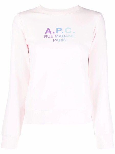  A.p.c. Rue Madame Paris Cotton Sweatshirt - Pink 