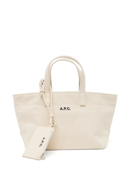  A.p.c. Small Le Drummer Toile Tote Bag - Neutrals 