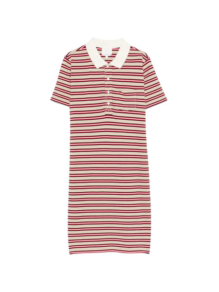  A.p.c. Striped Pocket Mini Dress - Neutrals 