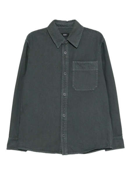  A.p.c. Twill Shirt Jacket - Grey 