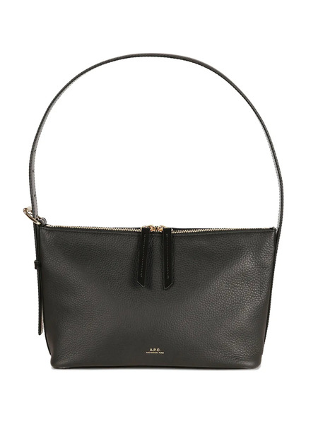  A.p.c. Vera Leather Shoulder Bag - Black 