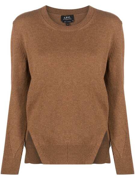  A.p.c. Virgin Wool Jumper - Brown 