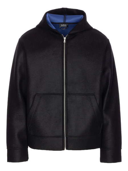  A.p.c. Zip-front Hoodie - Black 
