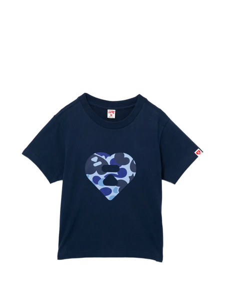  Apee™ By *a Bathing Ape® Heart-printed T-shirt - Blue 