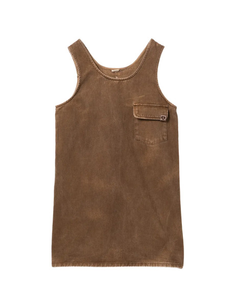  Apee™ By *a Bathing Ape® Logo-embroidered Sleeveless Dress - Brown 