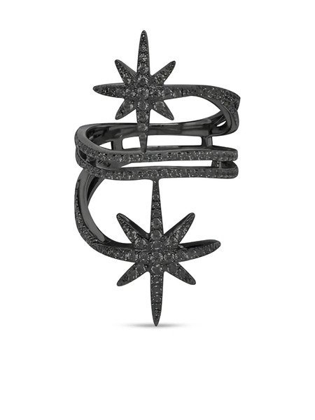  Apm Monaco Stars Embellished Ring - Black 