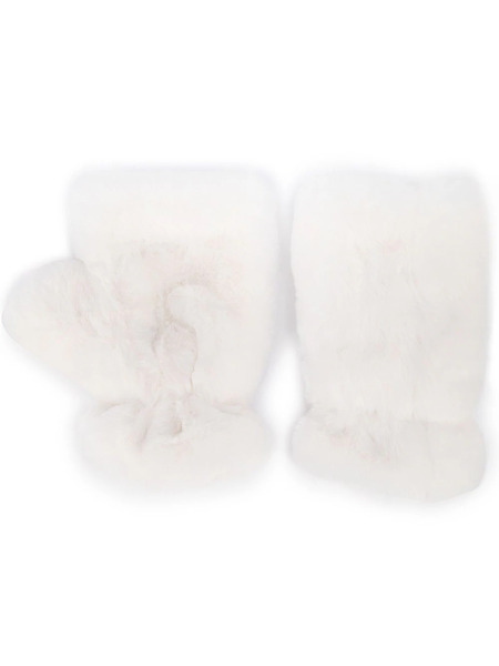  Apparis Faux-fur Gloves - White 