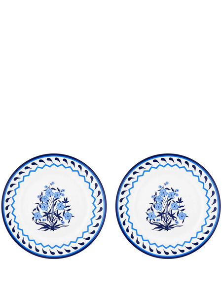  Aquazzura Casa Jaipur Dinner Plates (set Of Two) - Blue 