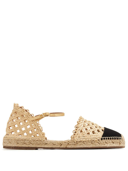  Aquazzura Sunburst Almond-toe Espadrilles - Neutrals 