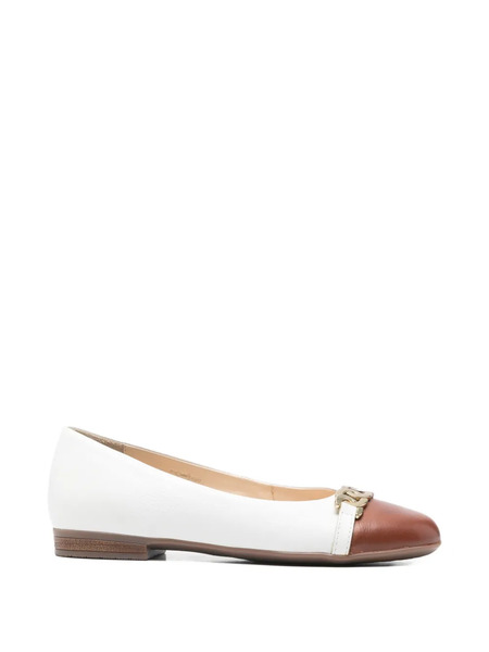  Ara Chain-detail Ballet Flats - White 