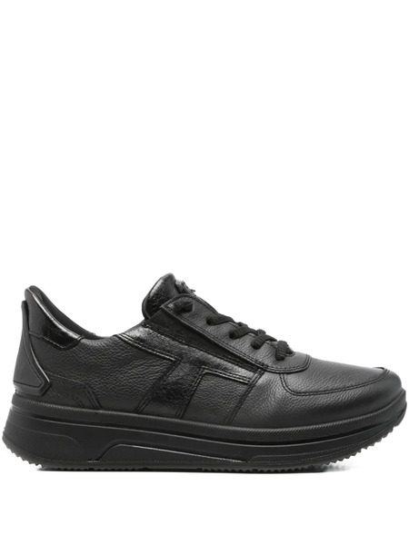  Ara Leather Lace-up Sneakers - Black 