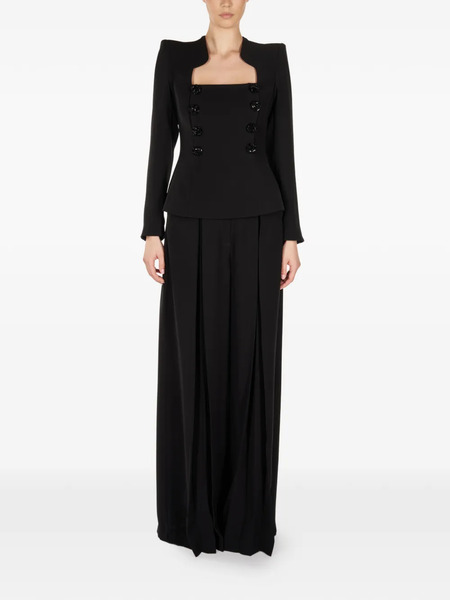  Araftu Button-embellished Straight Jumpsuit - Black 