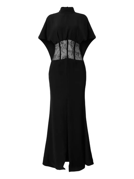  Araftu Lace-detail Maxi Dress - Black 