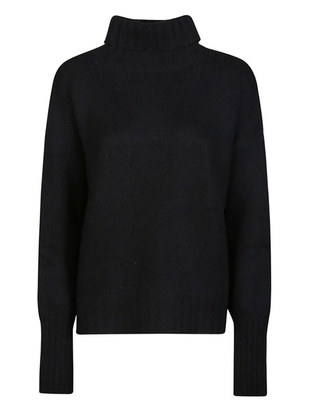  Aragona Turtleneck Cashmere Sweater - Black 