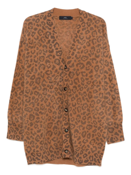  Arch4 Mr Dubois Leopard-print Cardigan - Brown 