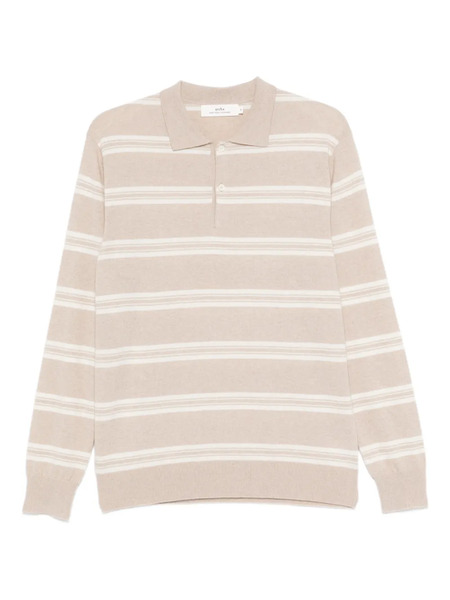  Arch4 Swansea Long-sleeve Polo Shirt - Neutrals 