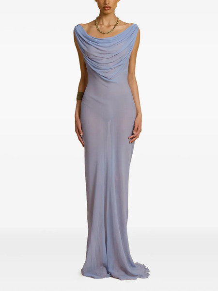  Arcina Ori Jordana Open-back Maxi Dress - Blue 