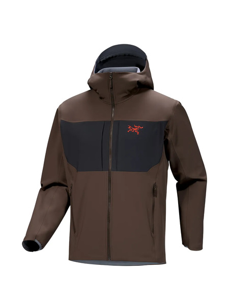  Arc'teryx Hooded Panelled Zip-up Jacket - Brown 