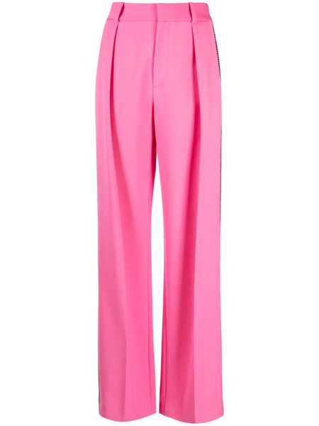  Area Crystal-embellished Palazzo Trousers - Pink 