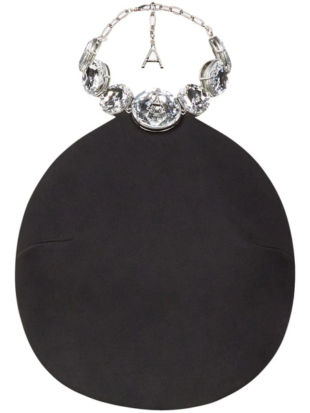  Area Crystal-embellished Wool Top - Black 