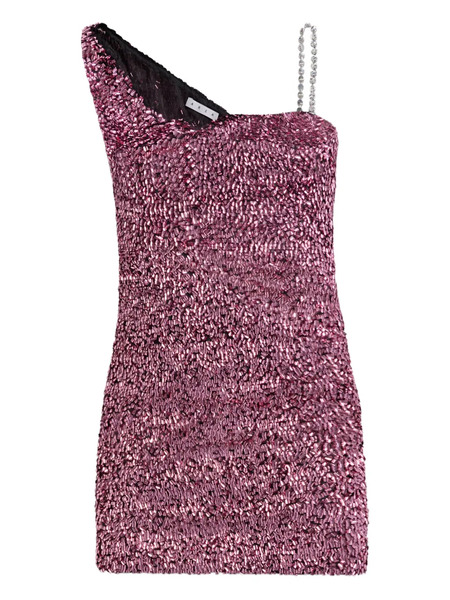  Area Crystal-strap Sequin Mini Dress - Pink 