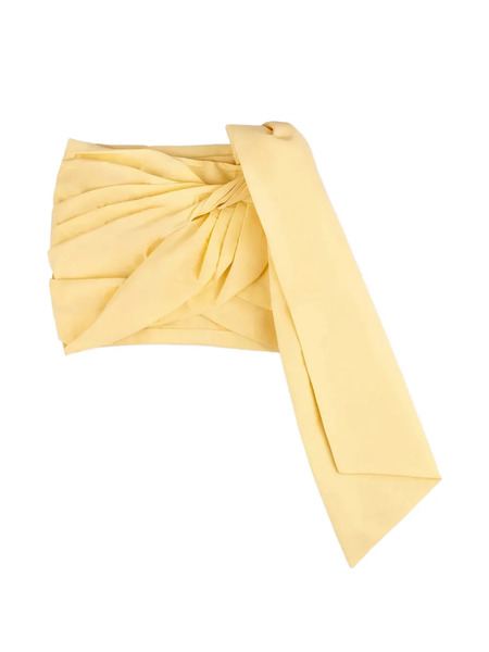  Area Taffeta Knot Mini Skirt - Yellow 