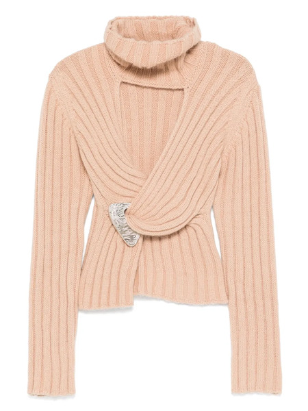  Area Twisted Roll-neck Sweater - Neutrals 